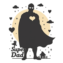 superdad superhero SVG PNG design
