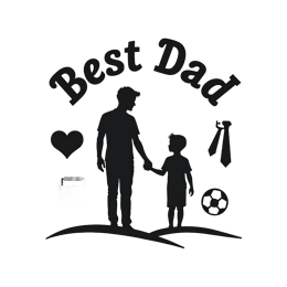 father child silhouette shirt SVG PNG design