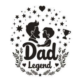 father'sday dad legend award SVG PNG design with bold lettering
