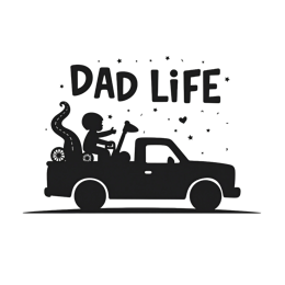 dad life fun SVG PNG design with bold lettering