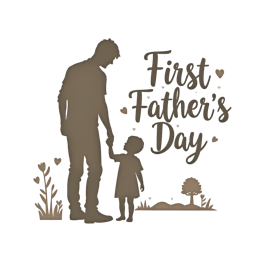 fathersday first event SVG PNG design with bold lettering