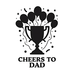 celebration trophy SVG PNG design with bold lettering