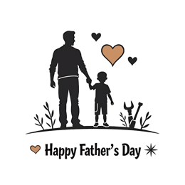 father's day men children SVG PNG design with bold lettering