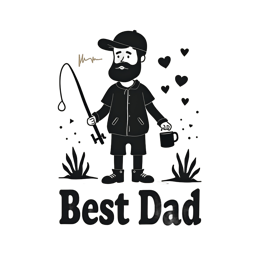 best dad illustration shirt SVG PNG design with bold lettering