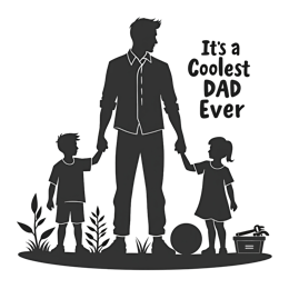 dad kids shirt SVG PNG design with bold lettering