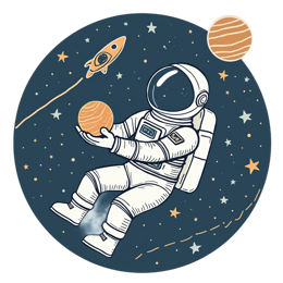 space astronaut SVG PNG design