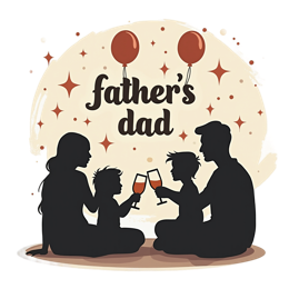 father's day family celebration SVG PNG design with bold lettering