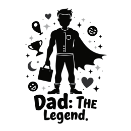 day dad superhero quote SVG PNG design with bold lettering