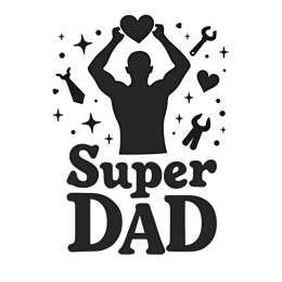 dad superhero shirt SVG PNG design with bold lettering