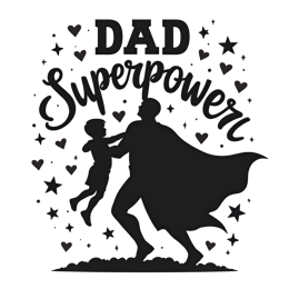 superhero dad shirt SVG PNG design with bold lettering