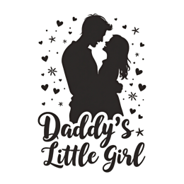 love fatherdaughter shirt SVG PNG design with bold lettering