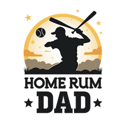 home run dad SVG PNG design with bold lettering