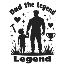 father's day dad son legends SVG PNG design