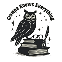owl books glasses SVG PNG design with bold lettering