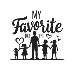 favorite day silhouette SVG PNG design