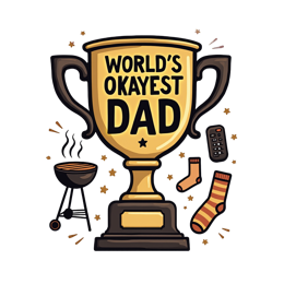 day trophy humor SVG PNG design with bold lettering