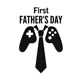 fathersday video games SVG PNG design with bold lettering