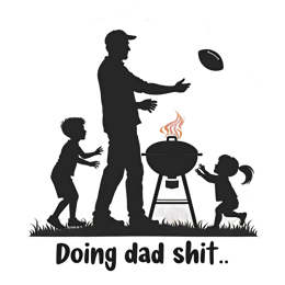 father grilling shirt SVG PNG design with bold lettering