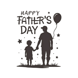 fathersday silhouette bond SVG PNG design