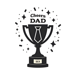 day trophy celebration SVG PNG design with bold lettering