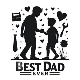 father's day best dad hands SVG PNG design with bold lettering