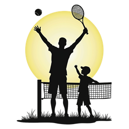 tennis sunset SVG PNG design
