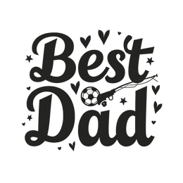 best dad soccer SVG PNG design with bold lettering