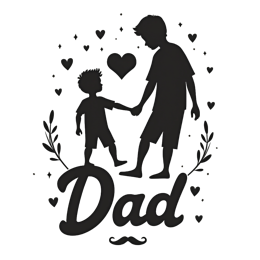 children love SVG PNG design with bold lettering, black and white floral elements