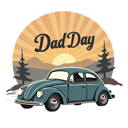 father day vintage car SVG PNG design with bold lettering