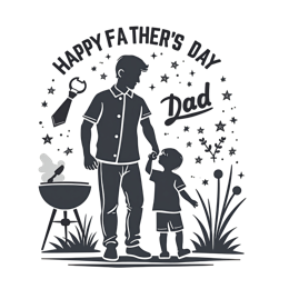 day dad bond shirt SVG PNG design with black and white floral elements