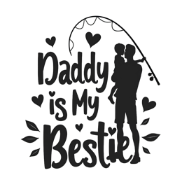 fishing bond SVG PNG design with clean design elements, black and white floral elements