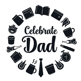 celebrate dad icons SVG PNG design