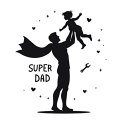 superdad love SVG PNG design with clean design elements