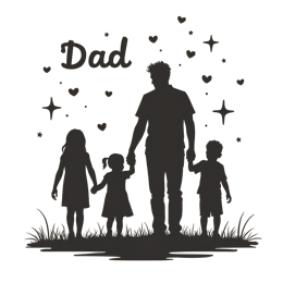 dad children SVG PNG design