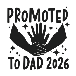 promoted dad shirt SVG PNG design with bold lettering