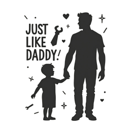 daddy child SVG PNG design with bold lettering