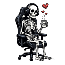 skeleton headphones coffee SVG PNG design