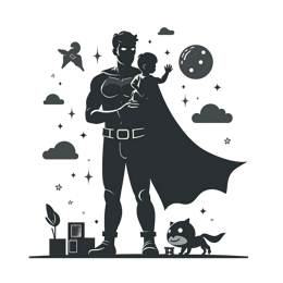 superhero kid SVG PNG design