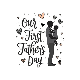 day first fathers SVG PNG design with hand-drawn style
