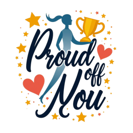 proud trophy SVG PNG design with bold lettering, an uplifting message