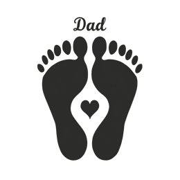 dad feet shirt SVG PNG design with bold lettering