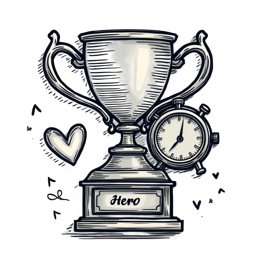 trophy time SVG PNG design with hand-drawn style