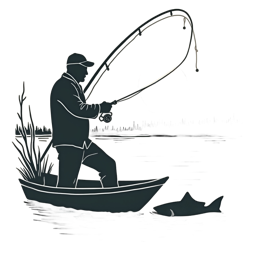sunset fisherman SVG PNG design