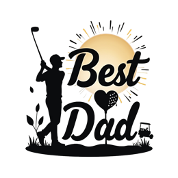 father golf shirt SVG PNG design with bold lettering
