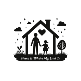 home love father SVG PNG design with bold lettering
