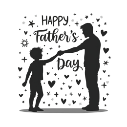 day silhouette love SVG PNG design with bold lettering