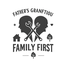 father family SVG PNG design with bold lettering