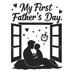 fathers day silhouette shirt SVG PNG design with bold lettering
