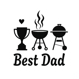 father's day grill trophy bestdad shirt SVG PNG design with bold lettering