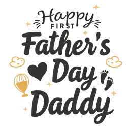 fathersday firstcelebration daddy SVG PNG design with bold lettering
